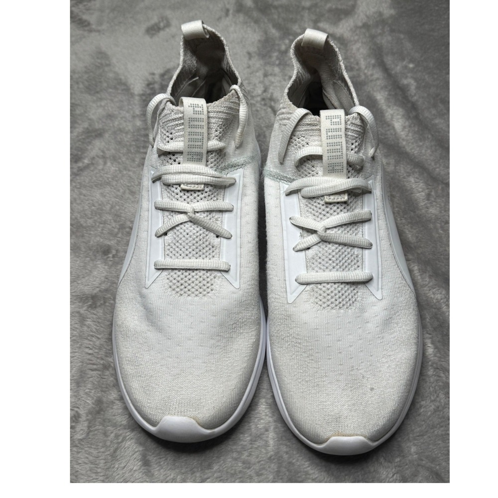 Puma Vigor Evoknit FS Mens 10 White Knit Running Training Sneakers 191761-01